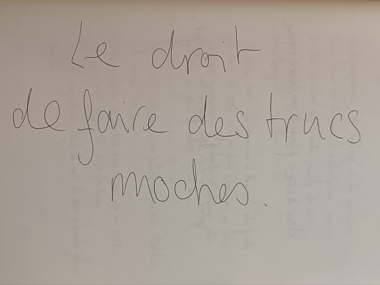 Les trucs moches